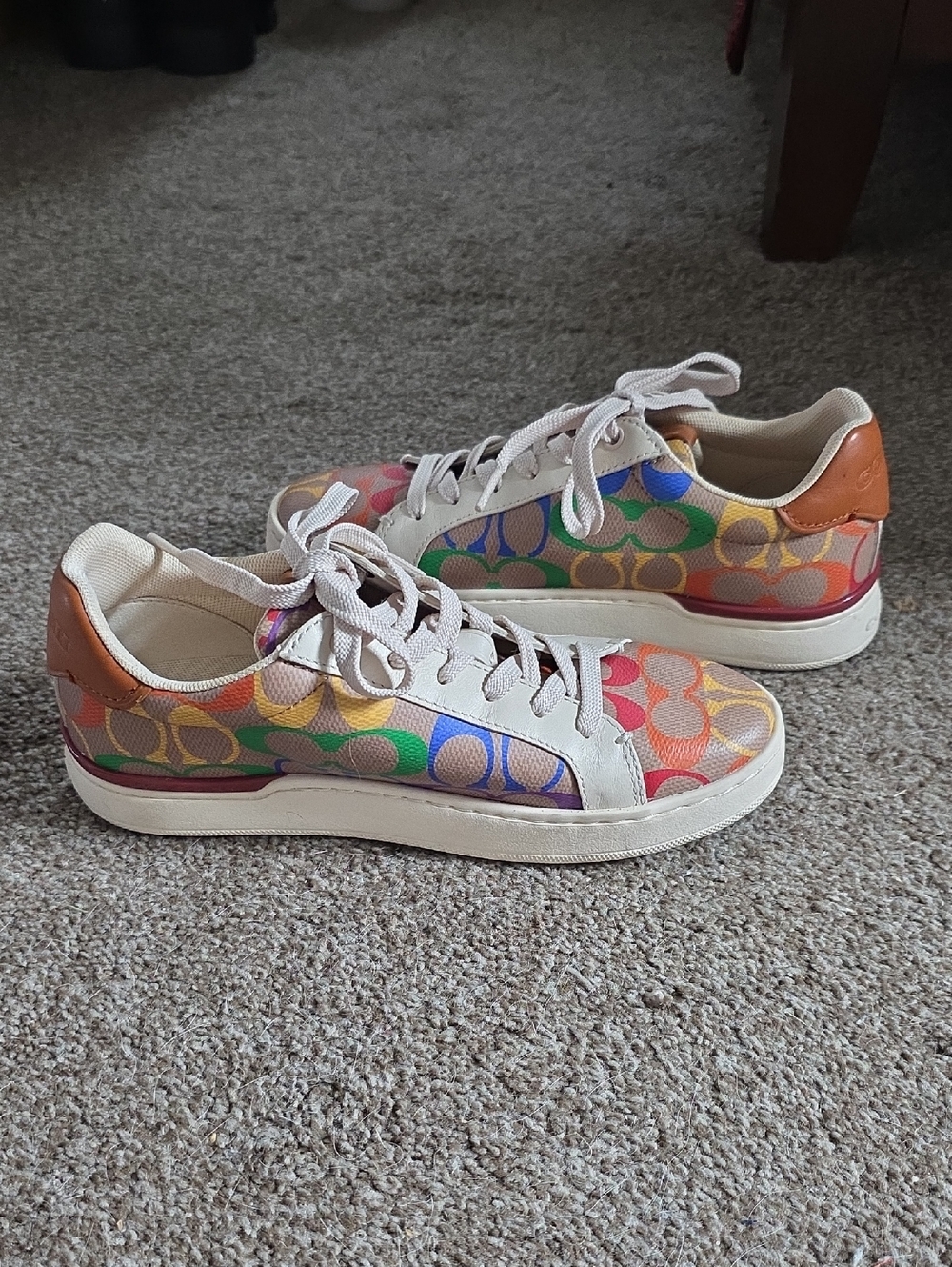 Coach Lowline Low Top Rainbow Pride Collection Sneaker 5.5, 6 Limited Edition
